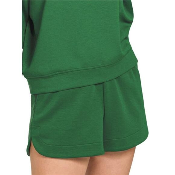 Zenana Scuba Long Sleeve Sweatshirt and Shorts Set - Picture 2 of 2